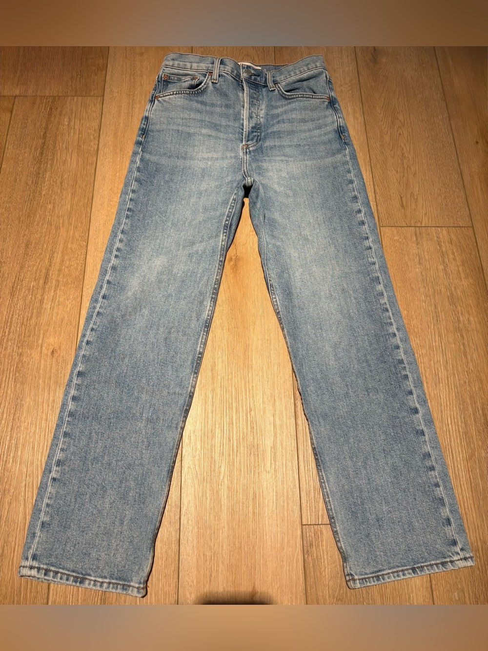 Aritzia Denim Forum Arlo High Rise Straight Jean